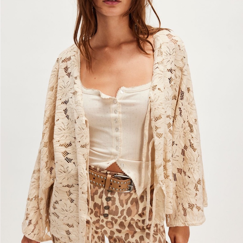 Free People Ramona Lace Jacket